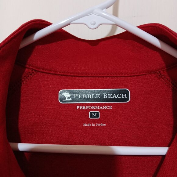 Pair of Men's PEBBLE BEACH quarter zip pullovers MED. with co-ordinating Visor - Picture 4 of 13